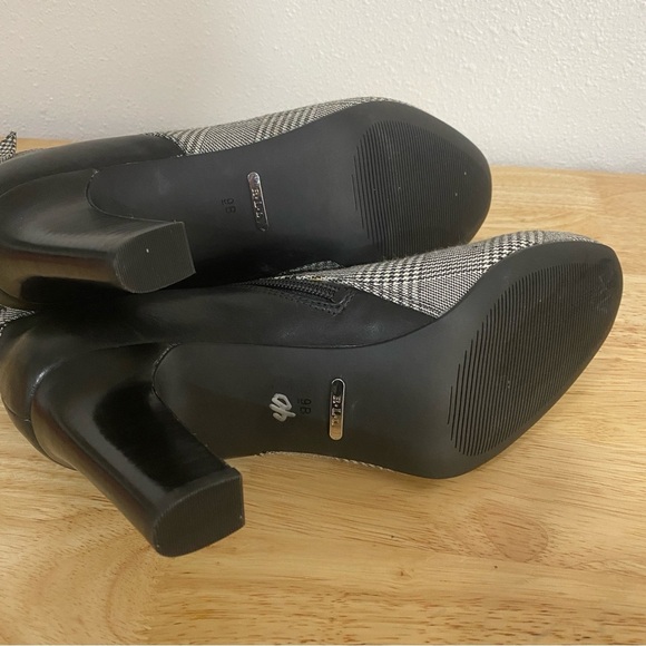 Lauren Ralph Lauren Breanne II Houndstooth Bootie Ankle Boot Bow Detail 9 B - Picture 7 of 9